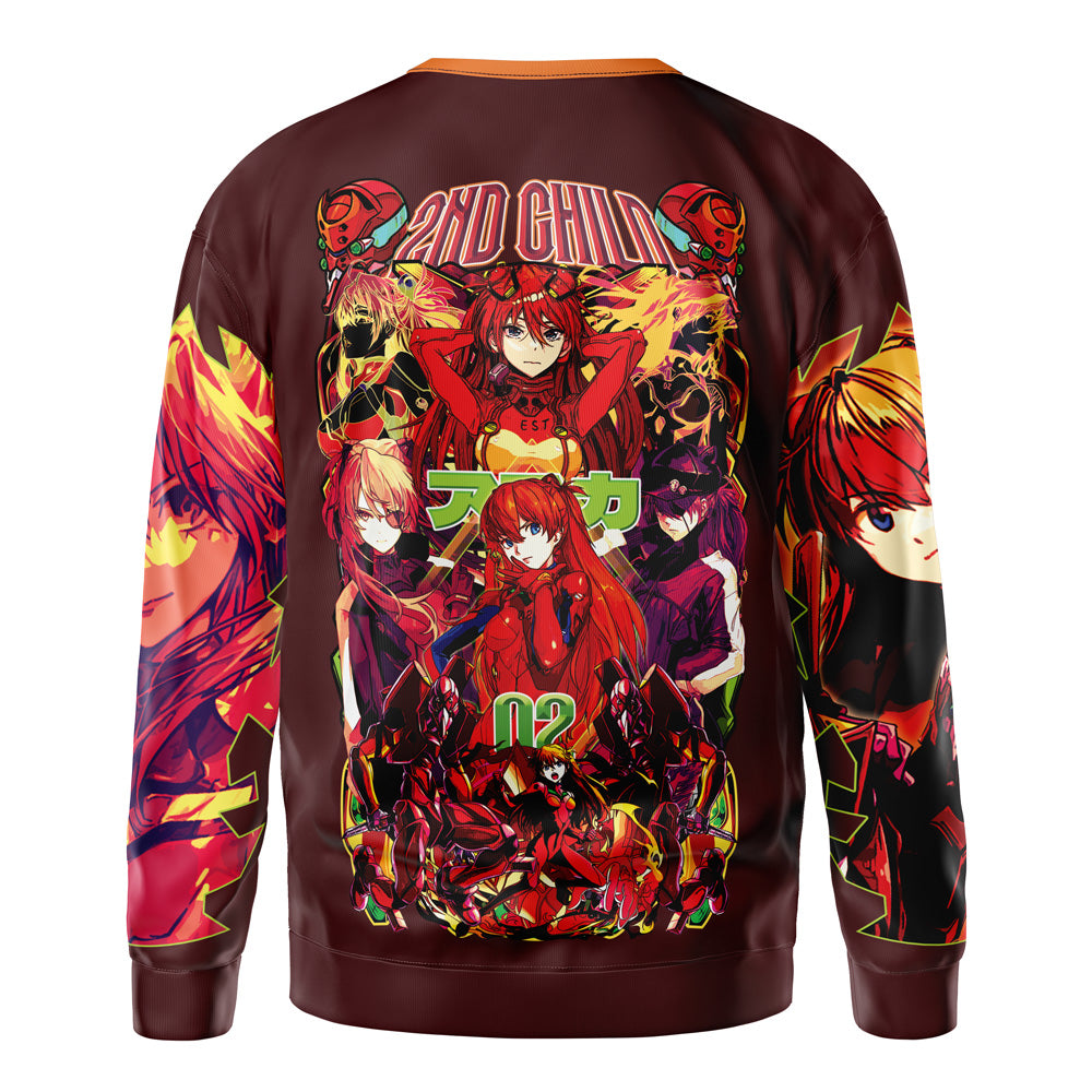 Asuka Langley Sohryu V2 Eva Streetwear Sweatshirt