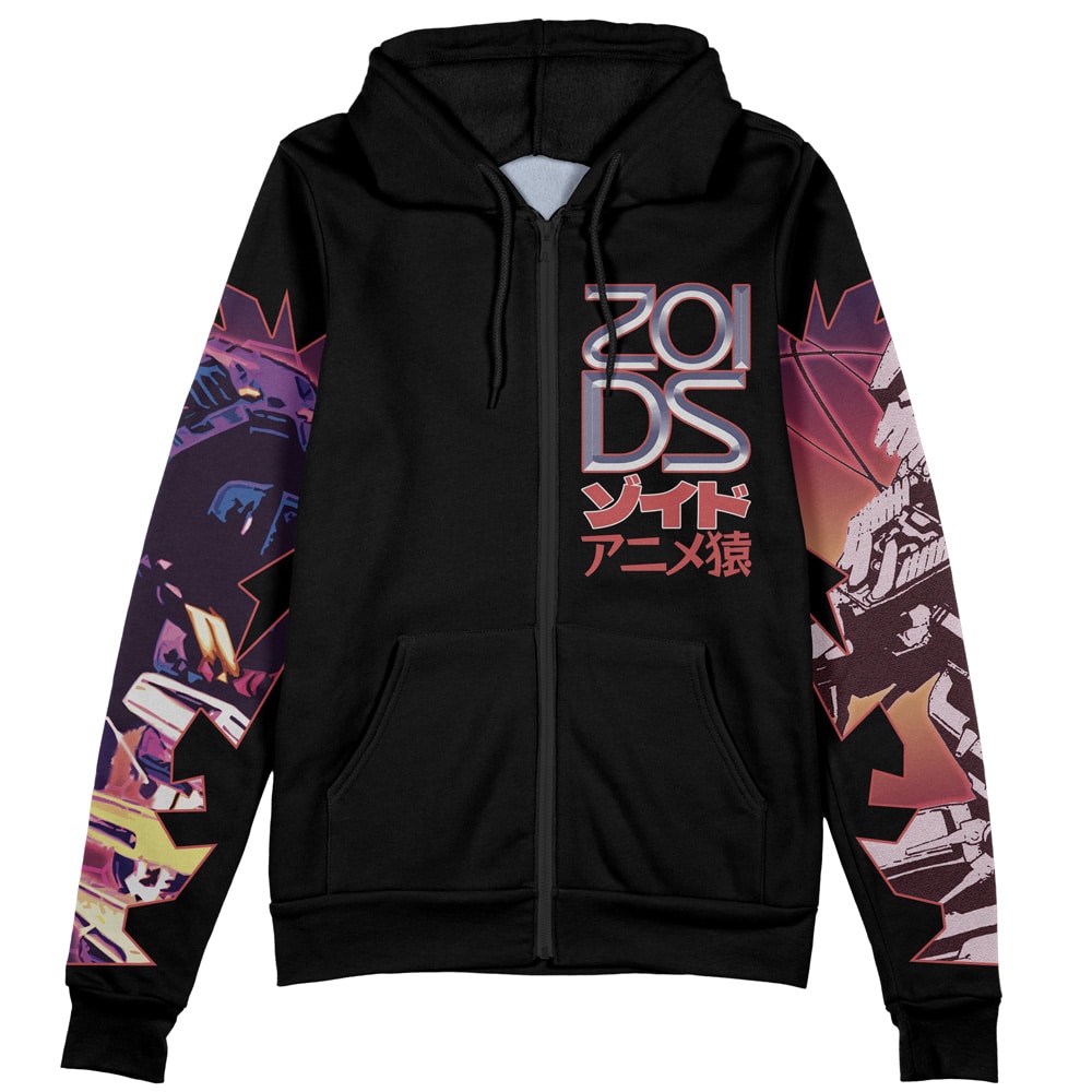 Death Saurer Zoids Streetwear Zip Hoodie Jacket