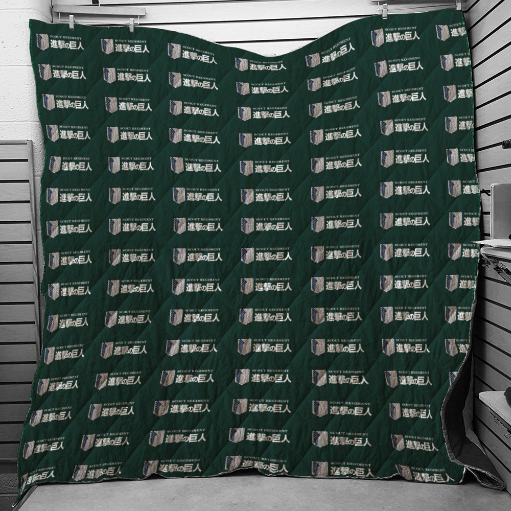 Scouting Regiment Attack on Titan Quilt Blanket