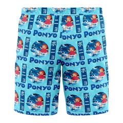 Sea Creatures Ponyo Studio Ghibli Board Shorts Swim Trunks