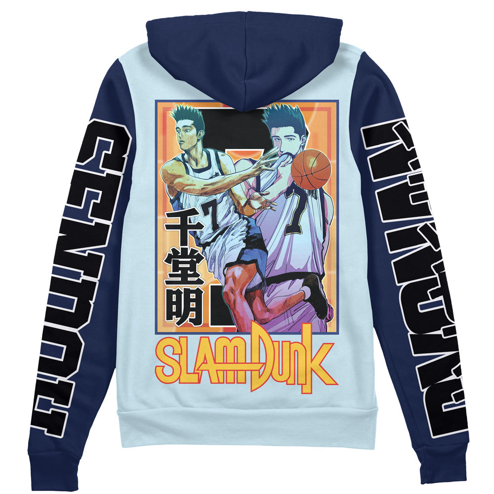 Akira Sendoh Slam Dunk Streetwear Zip Hoodie Jacket