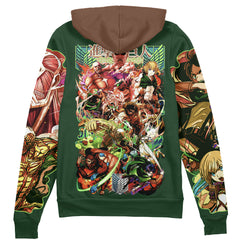 Return to Shiganshina Attack on Titan Streetwear Zip Hoodie Jacket