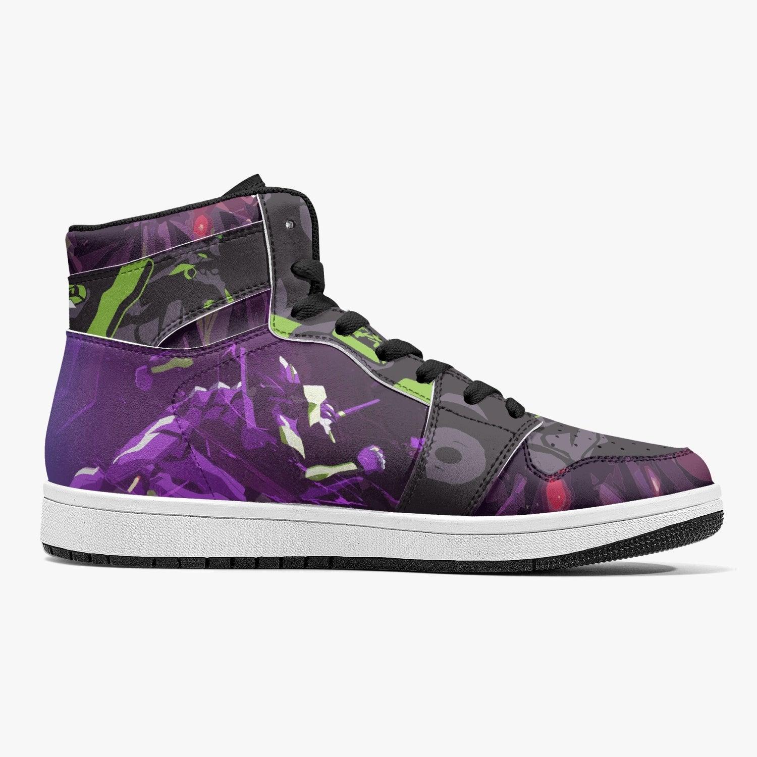 Shinji Ikari Eva Unit 01 Neon Genesis Evangelion Mid 1 Basketball Shoes for Kids