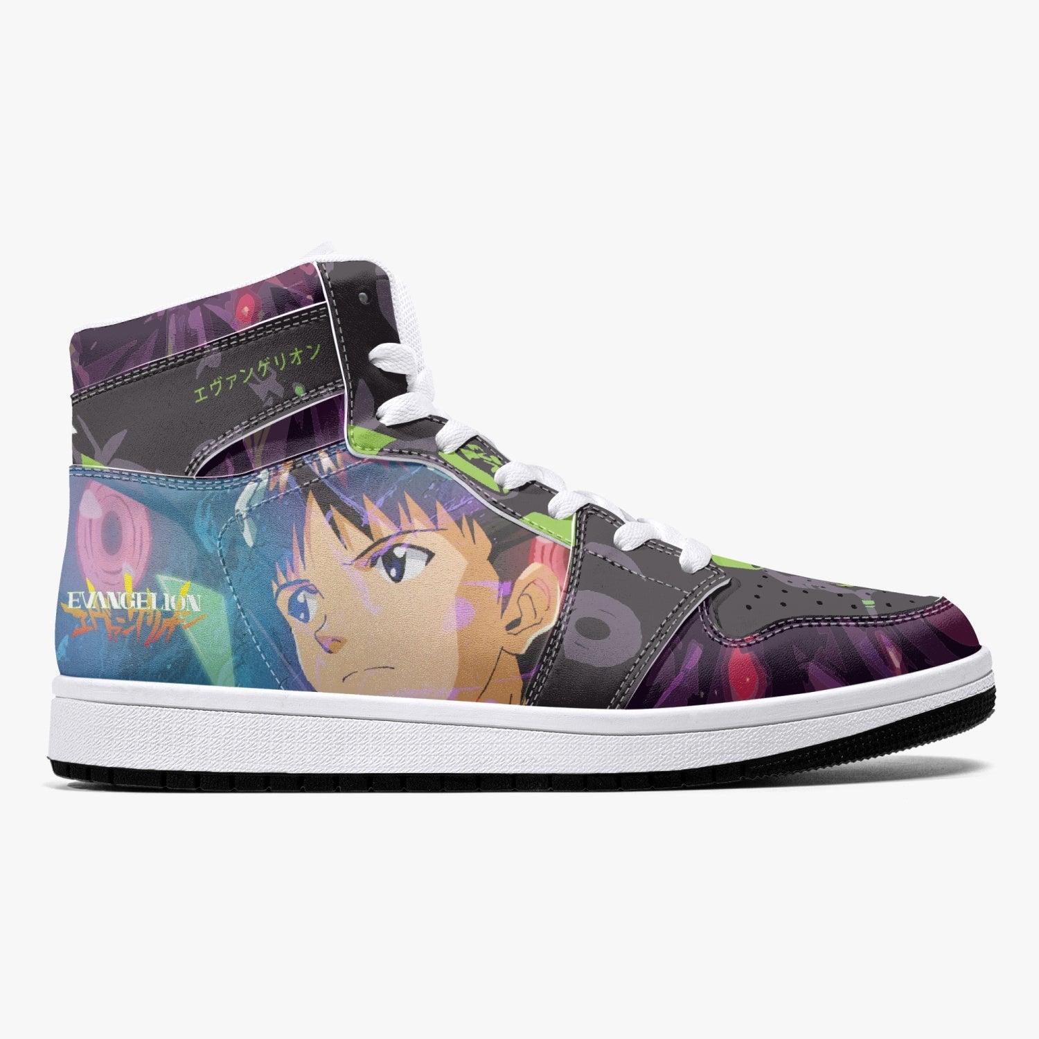 Shinji Ikari Eva Unit 01 Neon Genesis Evangelion Mid 1 Basketball Shoes for Kids