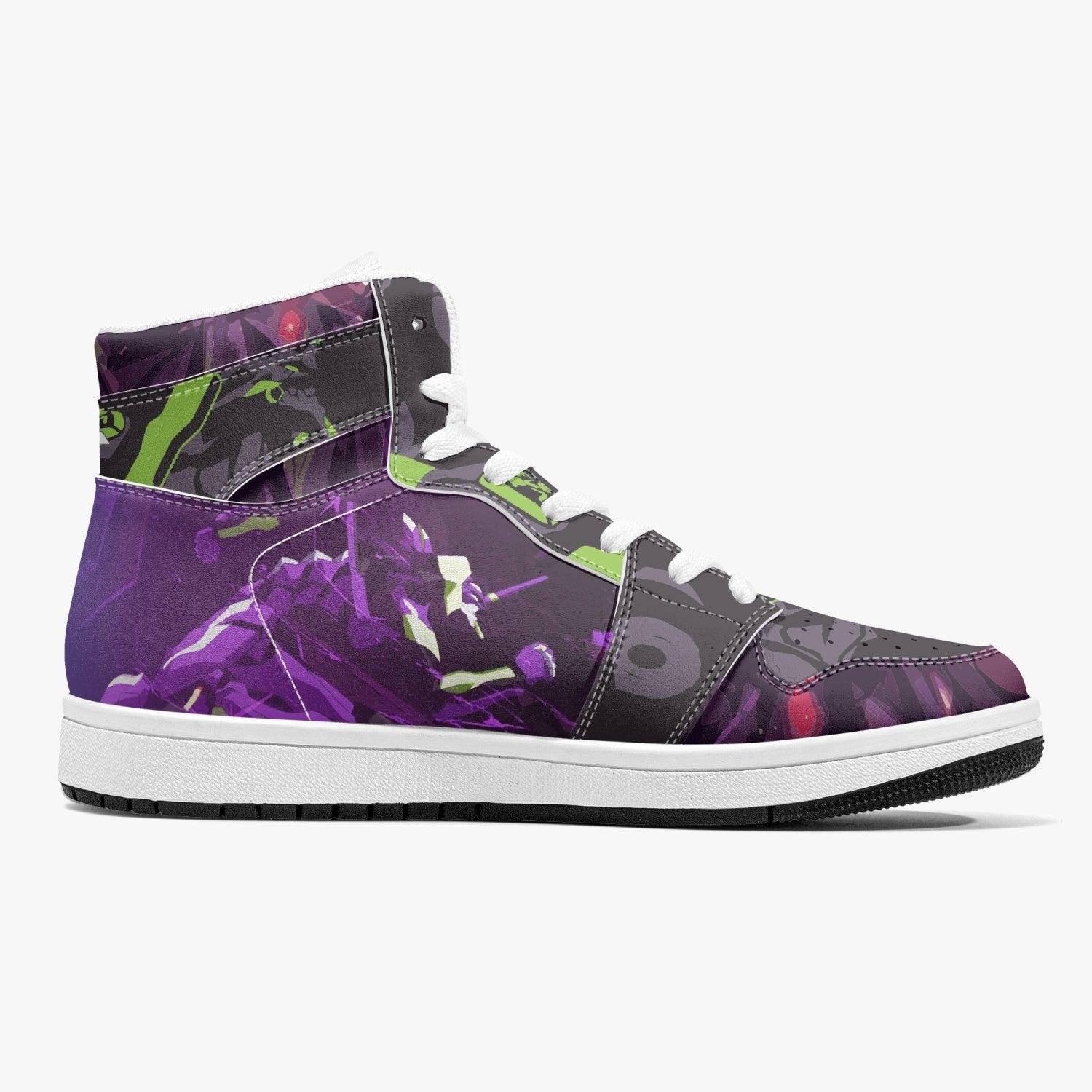 Shinji Ikari Eva Unit 01 Neon Genesis Evangelion Mid 1 Basketball Shoes for Kids