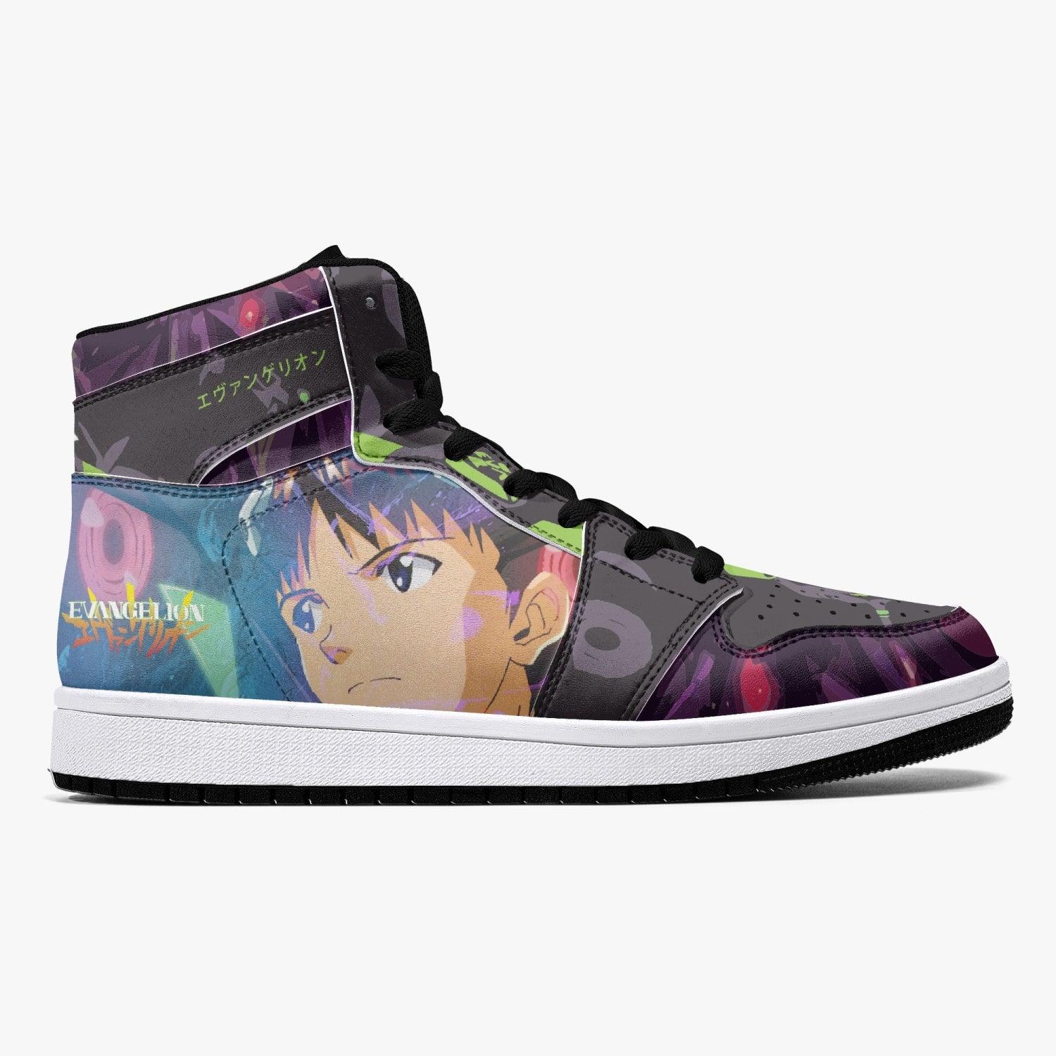 Shinji Ikari Eva Unit 01 Neon Genesis Evangelion Mid 1 Basketball Shoes for Kids