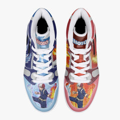 Shoto Todoroki My Hero V2 Mid 1 Basketball Shoes for Kids