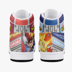 Shoto Todoroki My Hero V2 Mid 1 Basketball Shoes for Kids