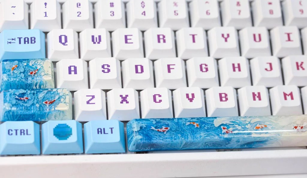 Bluesky Koi keycap - Hirosart