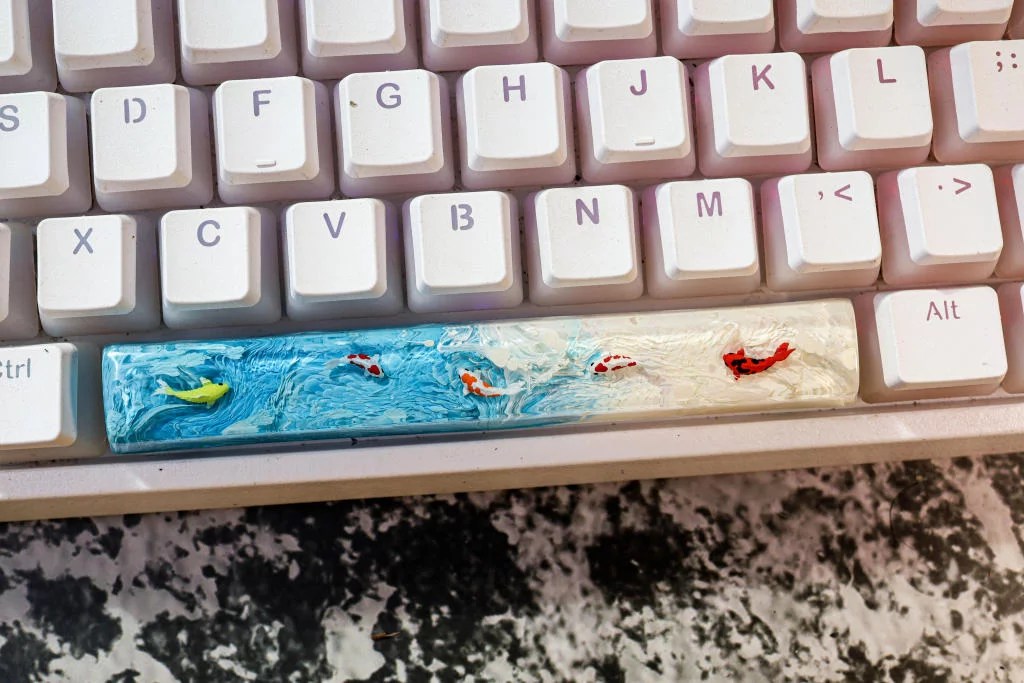 Bluesky Koi keycap - Hirosart