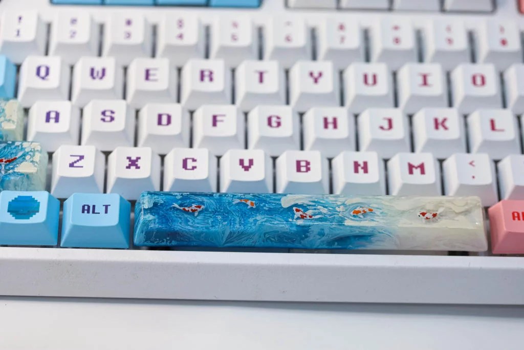 Bluesky Koi keycap - Hirosart