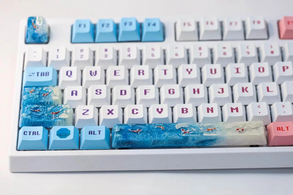 Bluesky Koi keycap - Hirosart