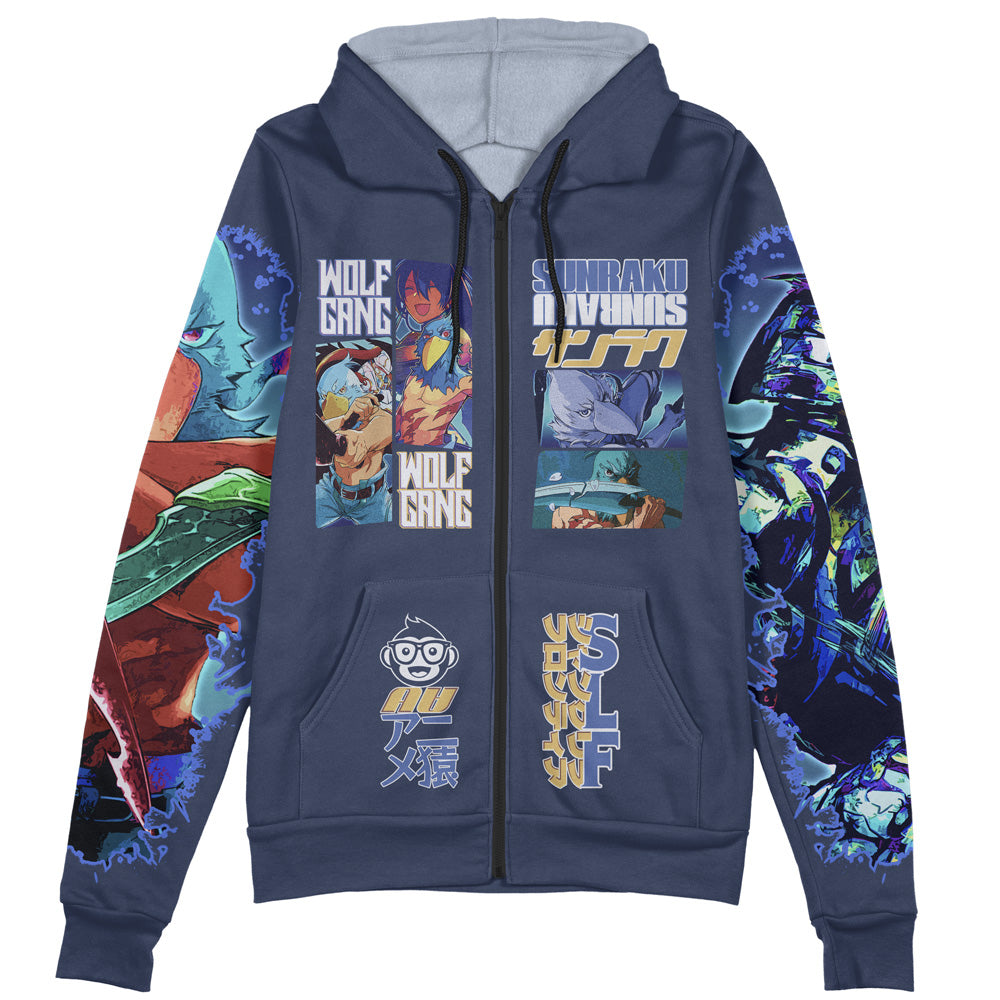 Shangri-La Frontier Streetwear Zip Hoodie Jacket