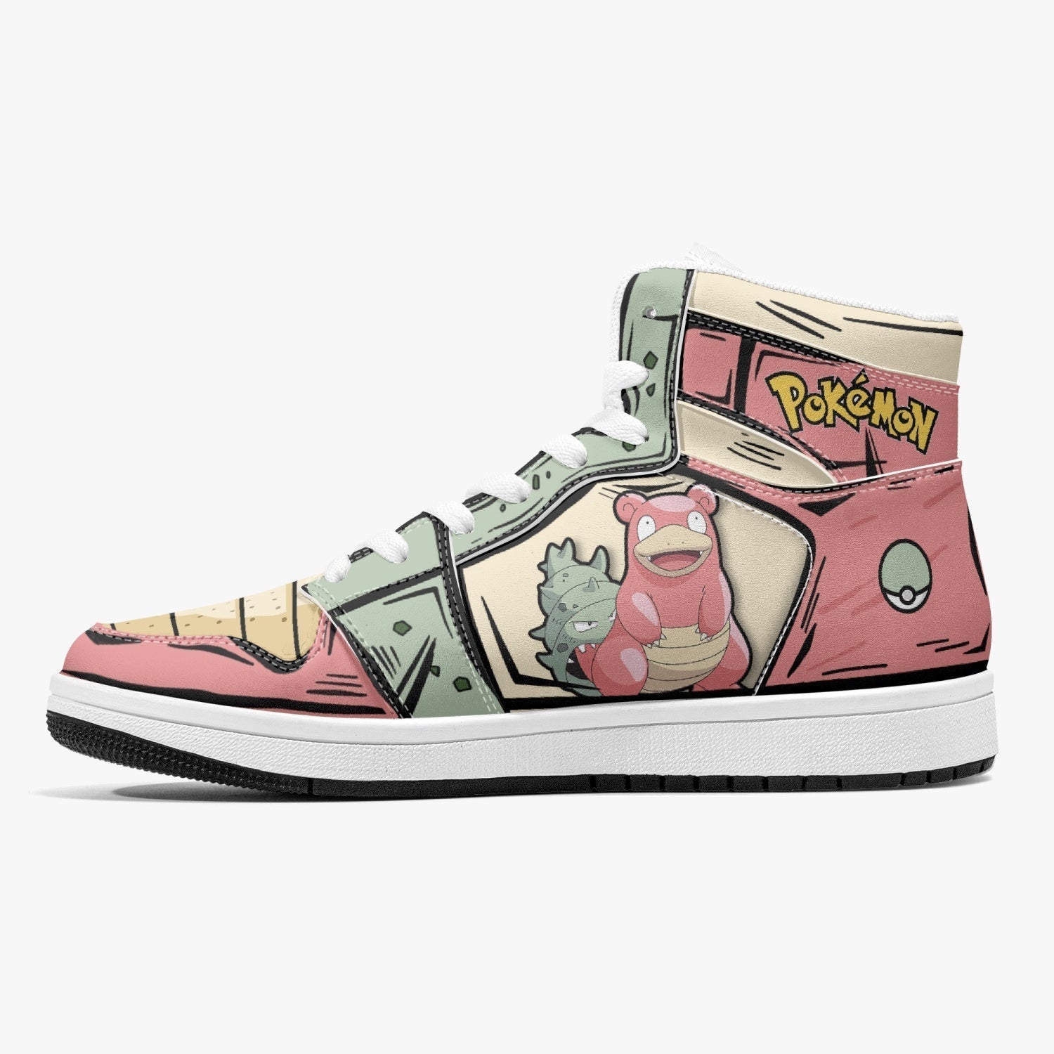 Slowbro Pokemon Mid 1 Basketball Shoes