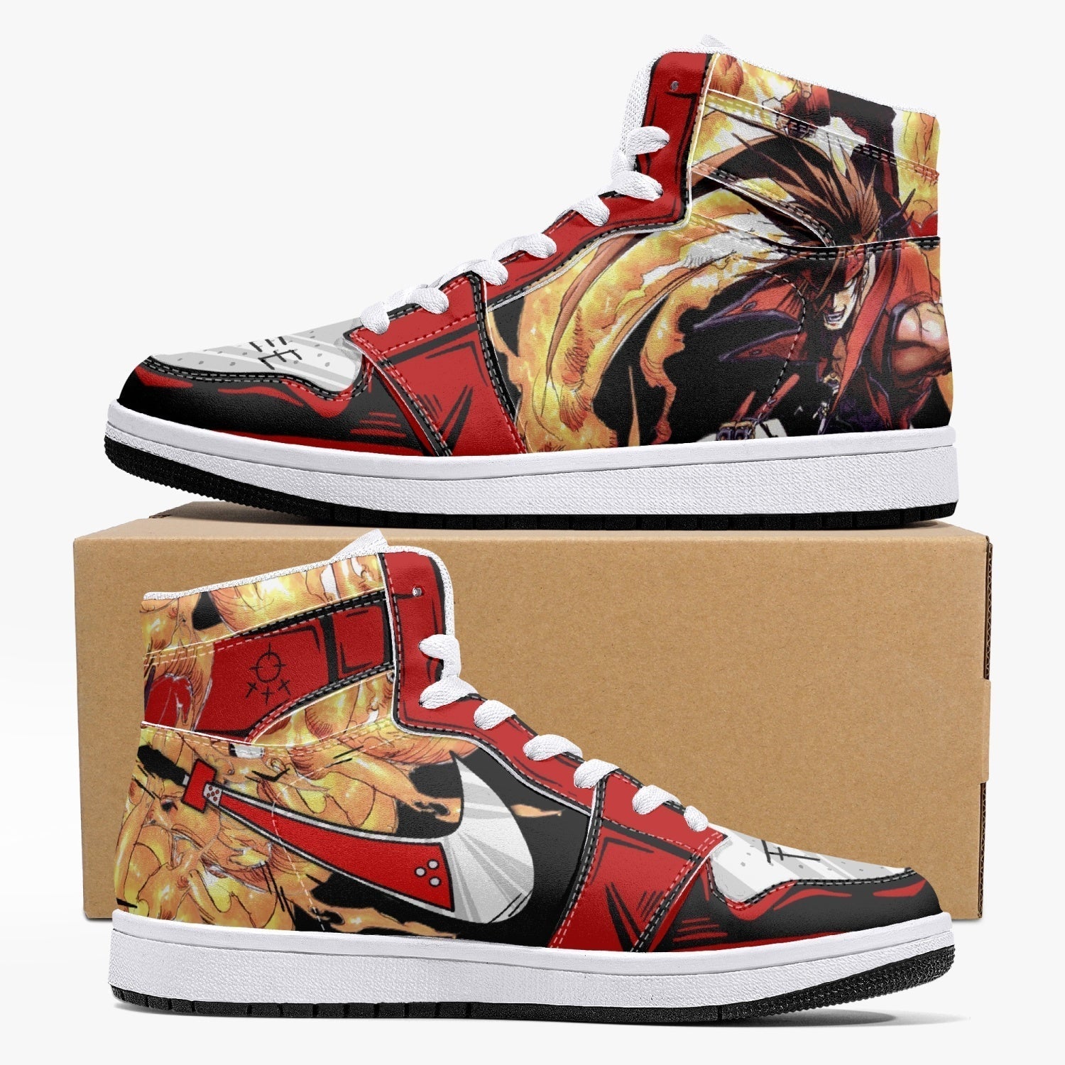 Sol Badguy Guilty Gear Mid 1 Basketball Shoes for Kids