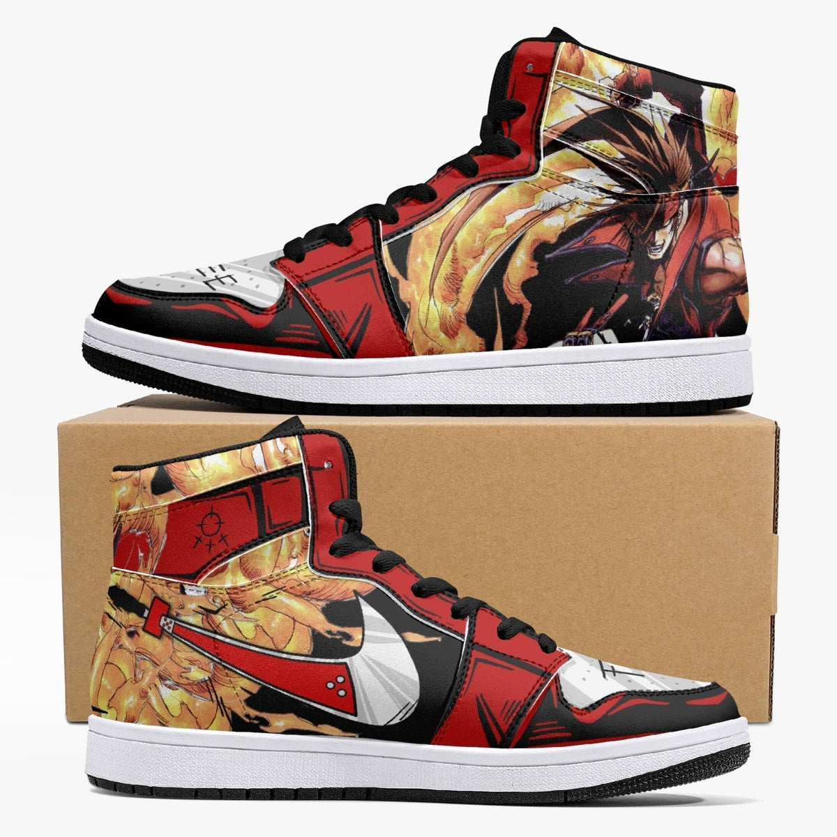 Sol Badguy Guilty Gear Mid 1 Basketball Shoes for Kids