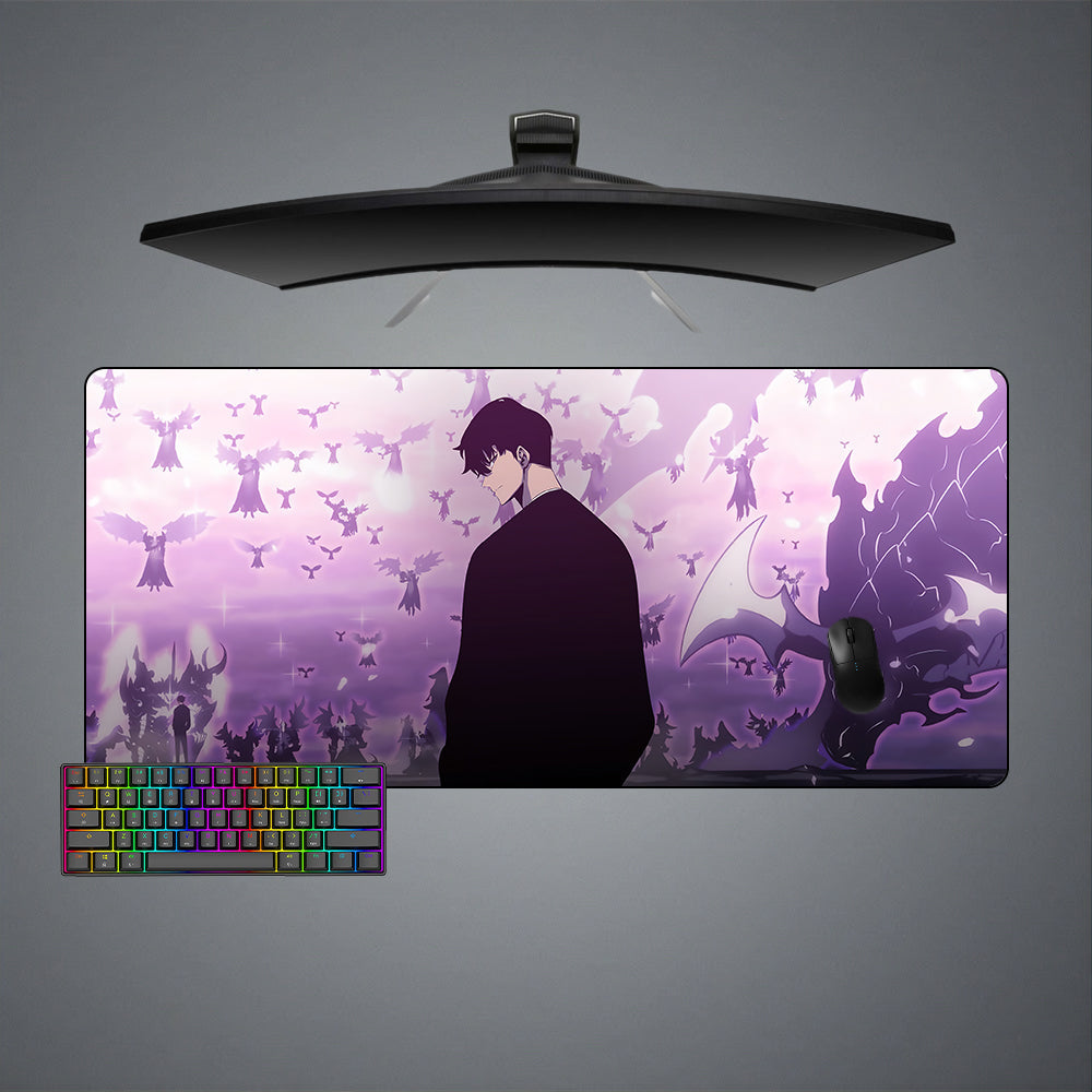 Solo Leveling Shadows Design M-XXL Size Gaming Mouse Pad, Computer Desk Mat