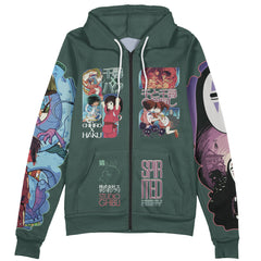 Spirited Away V2 Studio Ghibli Streetwear Zip Hoodie Jacket