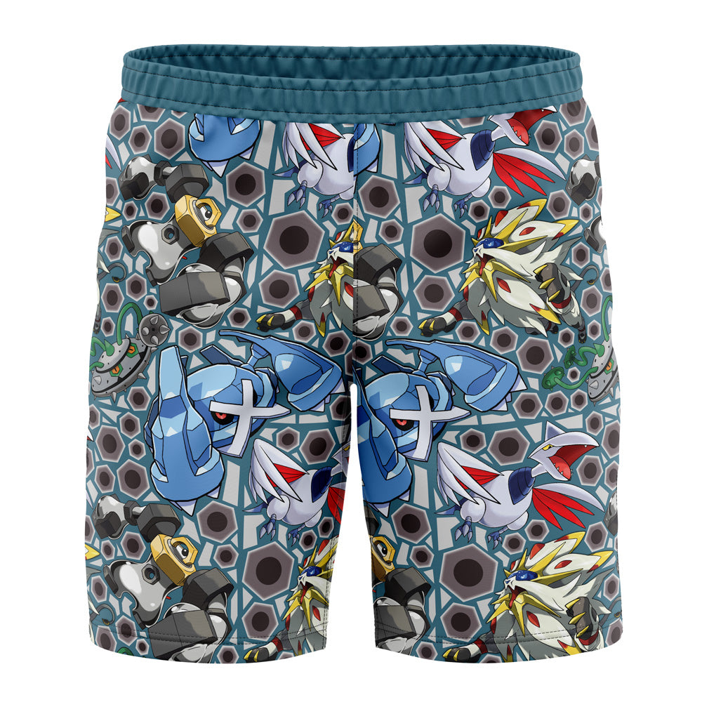 Steel Type Pokemon Pokemon Board" Shorts Swim Trunks