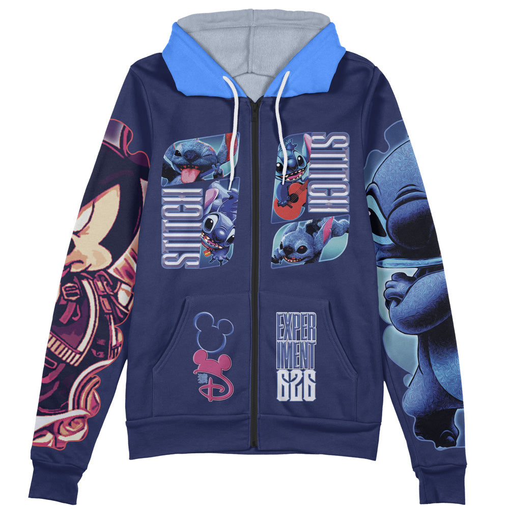 Stitch Streetwear Zip Hoodie Jacket