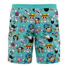 Strawhats Jolly Roger One Piece Board Shorts Swim Trunks