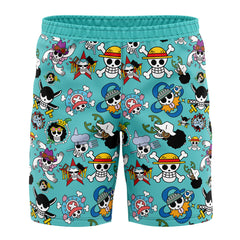 Strawhats Jolly Roger One Piece Board" Shorts Swim Trunks