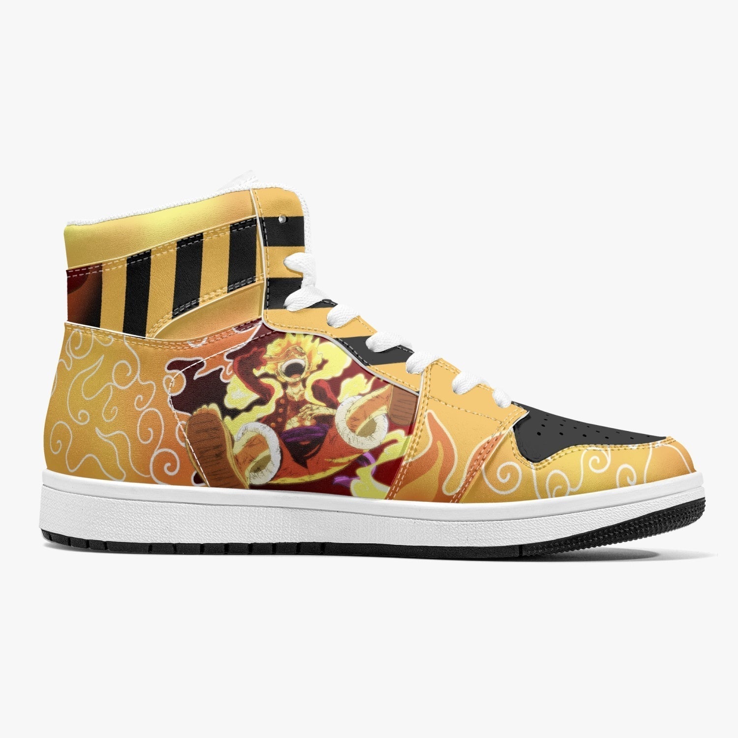 Sun God Luffy One Piece Mid 1 Basketball Shoes