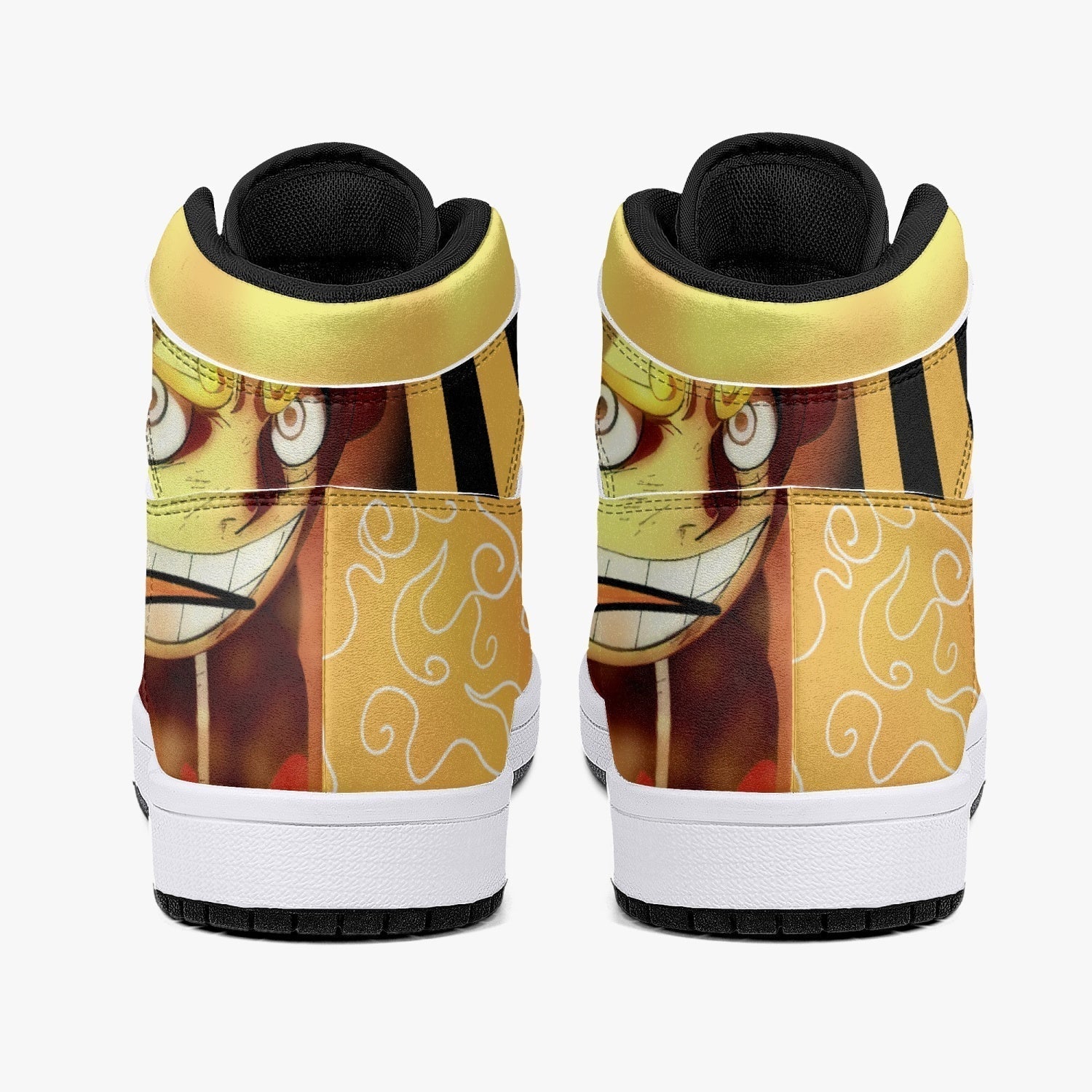 Sun God Luffy One Piece Mid 1 Basketball Shoes