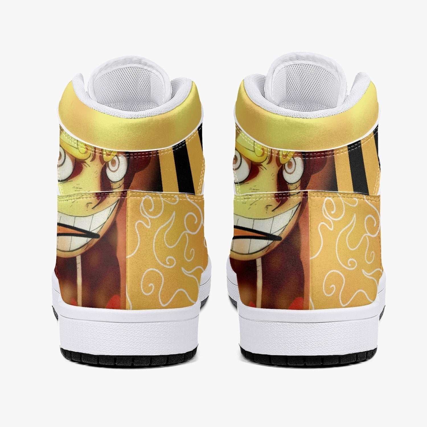 Sun God Luffy One Piece Mid 1 Basketball Shoes