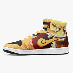 Sun God Luffy One Piece Mid 1 Basketball Shoes