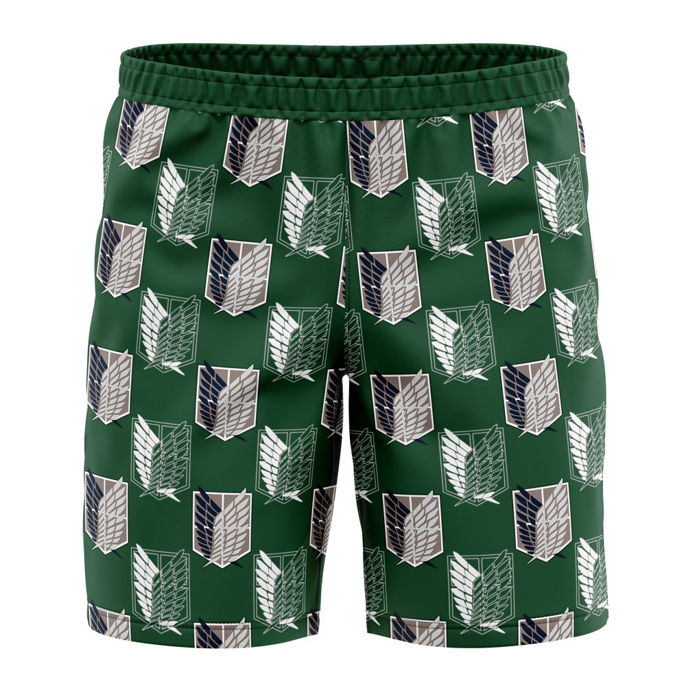 Survey Corps Attack on Titan Board" Shorts Swim Trunks