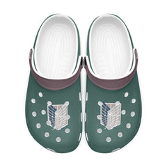 Survey Corps Attack on Titan Custom Clogs for Kids