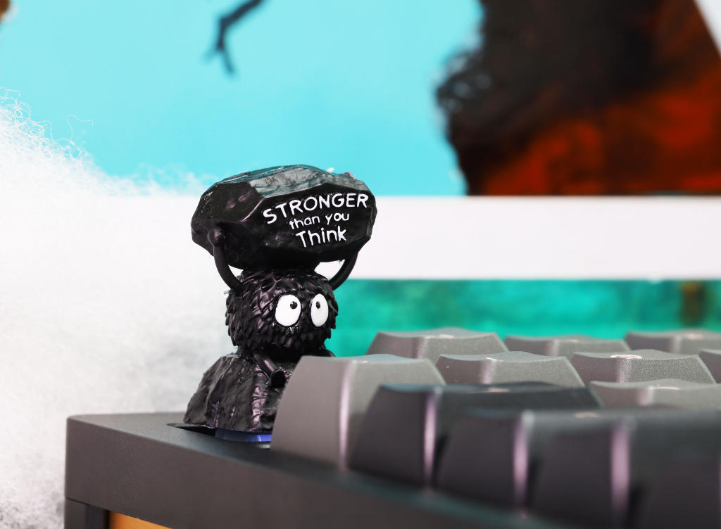 Susuwatari Soot Spirit artisan keycap - Hirosart