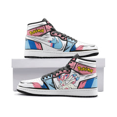 Sylveon Pokemon 2 Mid 1" Basketball Shoes