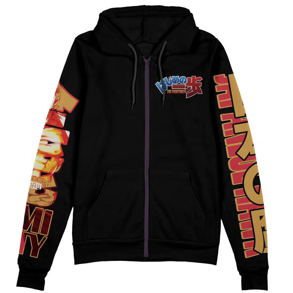 Mamoru Takamura Hajime no Ippo Streetwear Zip Hoodie Jacket