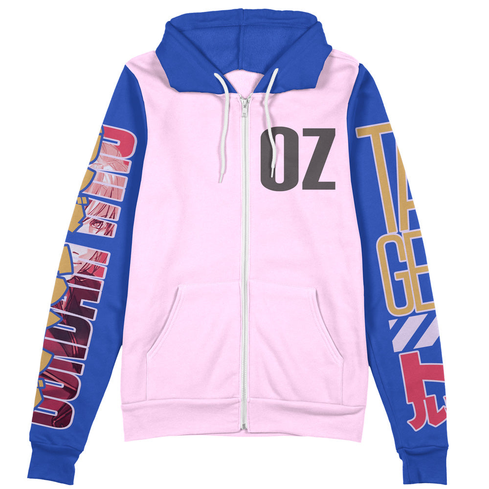 Tallgeese x Zechs Merquise Gundam Wing Streetwear Zip Hoodie Jacket