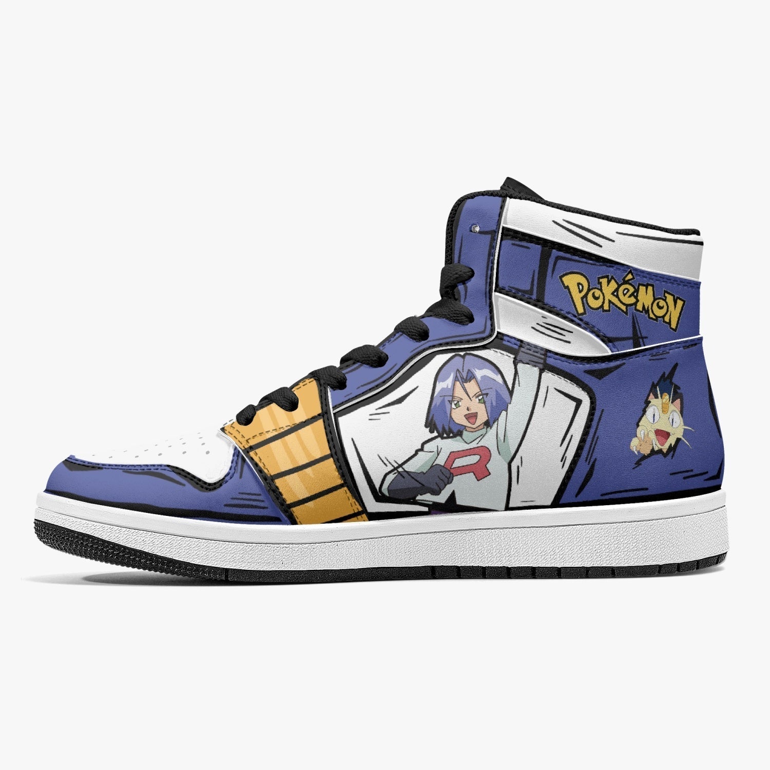 Team Rocket Pokemon Mid 1 Basketball Shoes