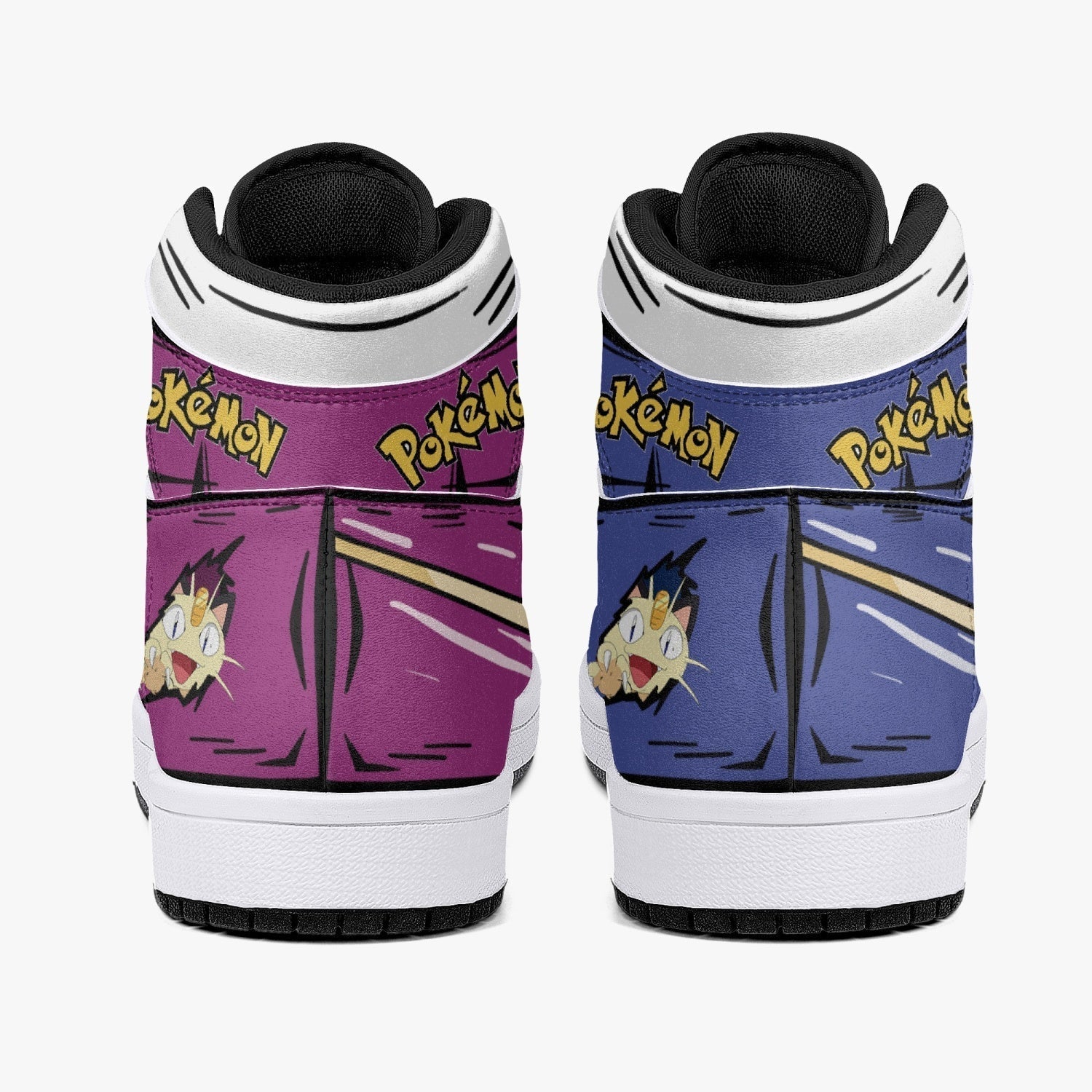 Team Rocket Pokemon Mid 1 Basketball Shoes