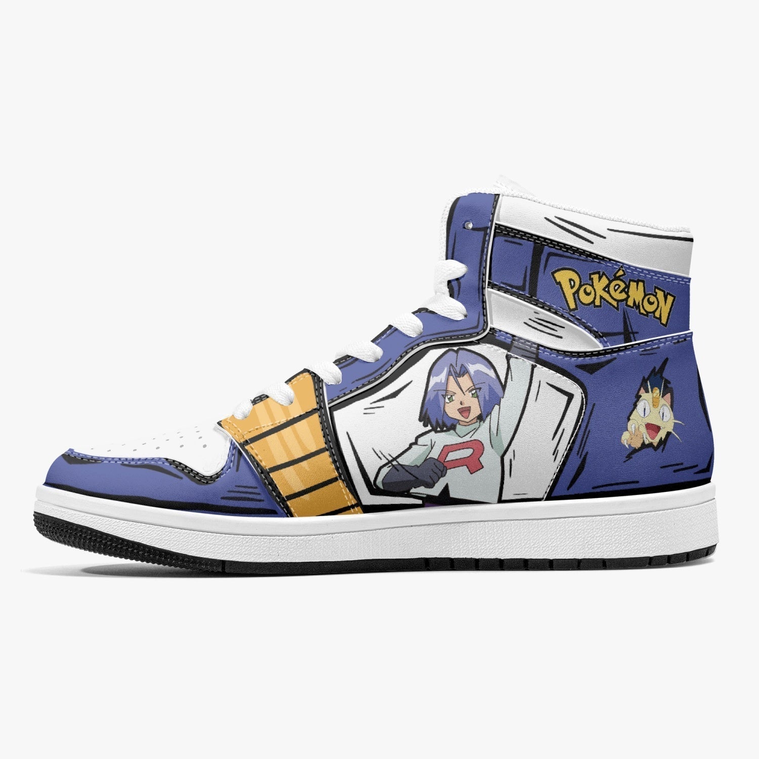 Team Rocket Pokemon Mid 1 Basketball Shoes