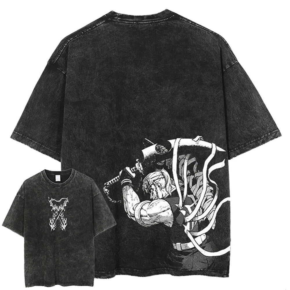 Nysekai "Slayer" 2-Sided Vintage Oversized T Shirt