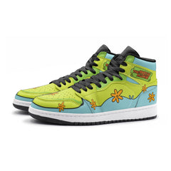 The Mystery Machine Scooby Doo Mid 1 Basketball Shoes