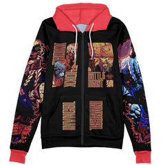 Battle Beast Thokk Invincible Streetwear Zip Hoodie Jacket