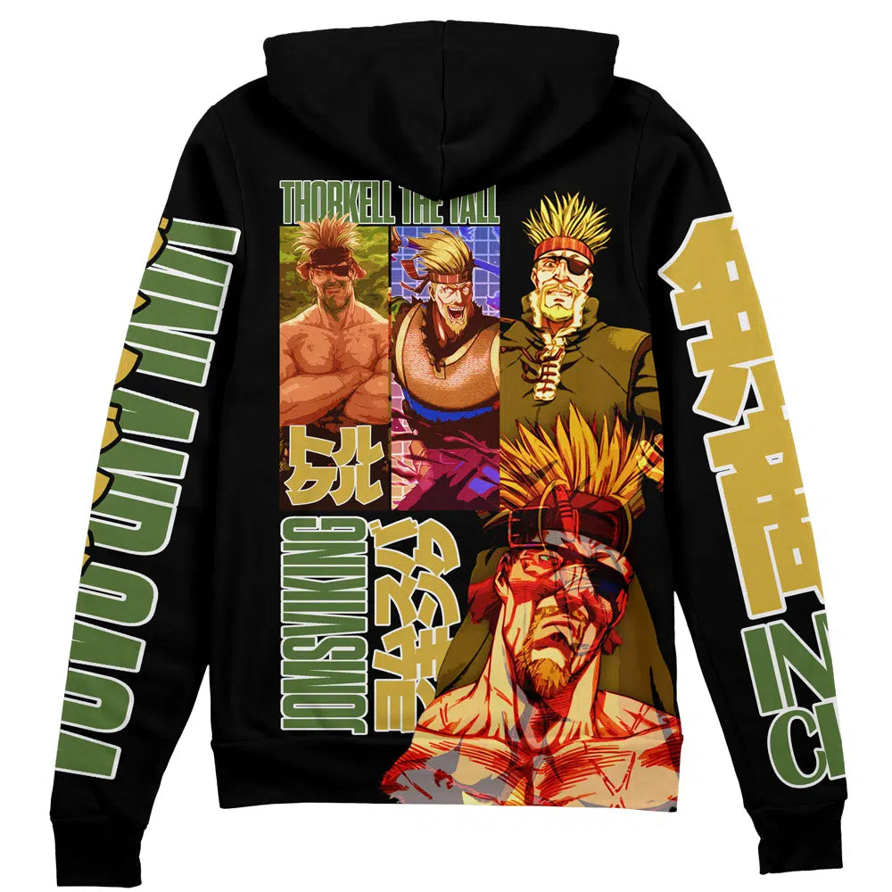 Thorkell Vinland Saga" Streetwear Zip Hoodie Jacket