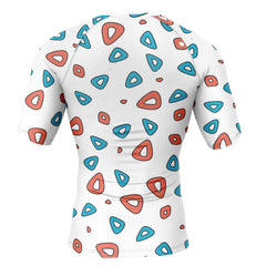 Togepi pattern Pokemon Short Sleeve Rash Guard Compression Shirt