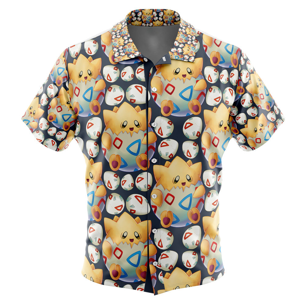 Togepi Pokemon Button Up Hawaiian Shirt