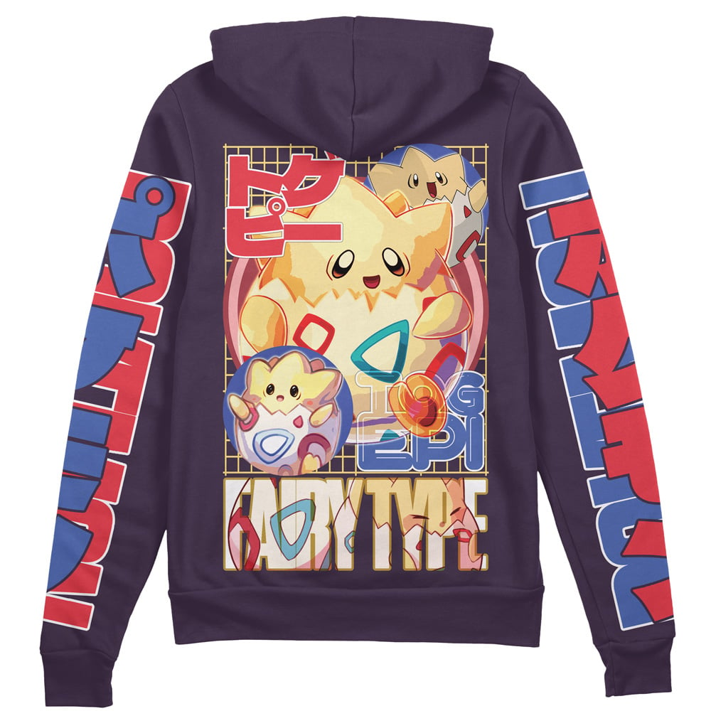 Togepi Pokemon" Streetwear Zip Hoodie Jacket