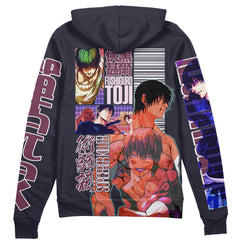 Fushiguro Toji Jujutsu Kaisen Streetwear Zip Hoodie Jacket