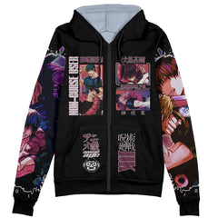 Fushiguro Toji V2 Jujutsu Kaisen Streetwear Zip Hoodie Jacket