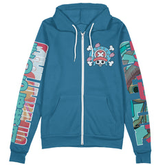 Tony Tony Chopper One Piece Streetwear Zip Hoodie Jacket