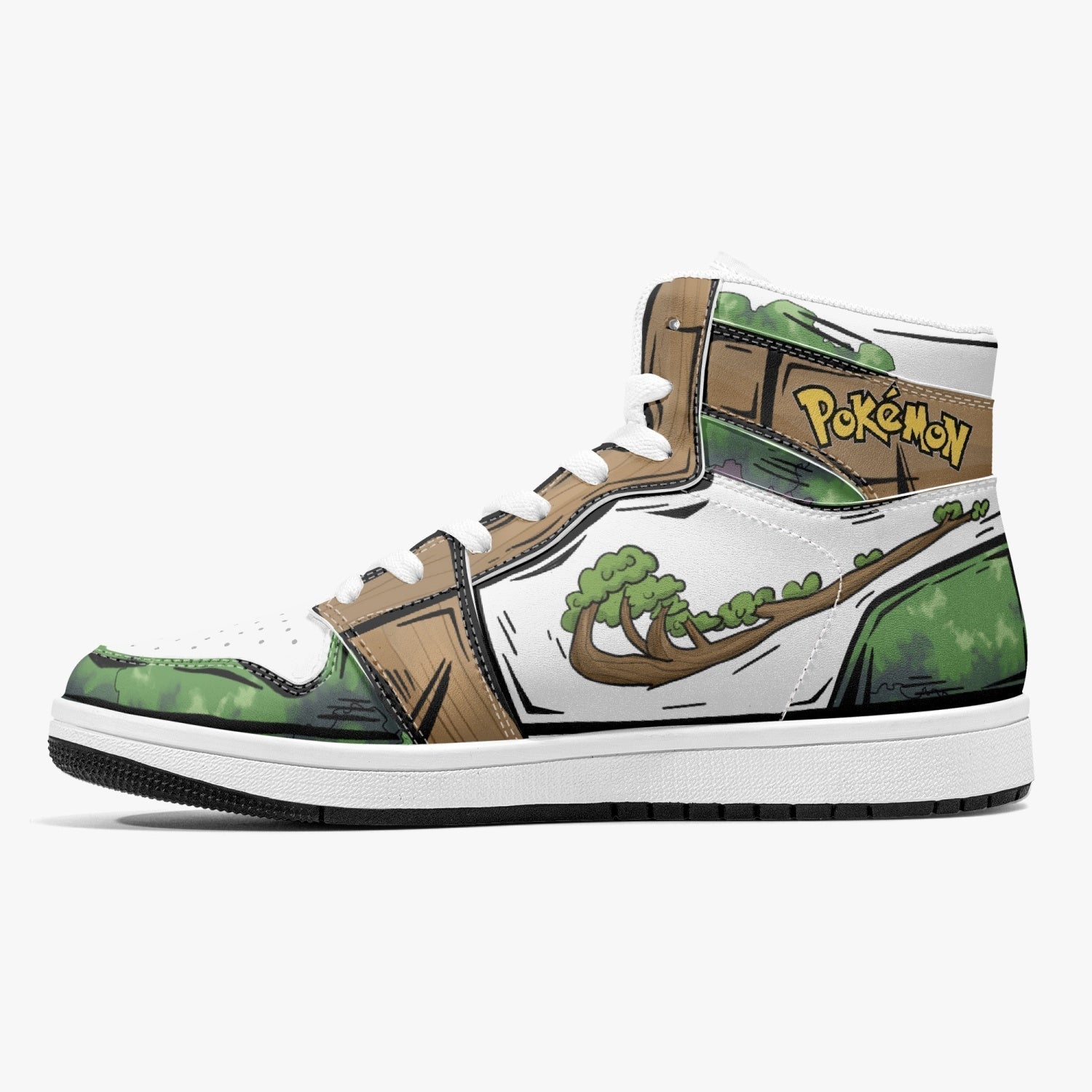 Torterra Pokemon Mid 1 Basketball Shoes